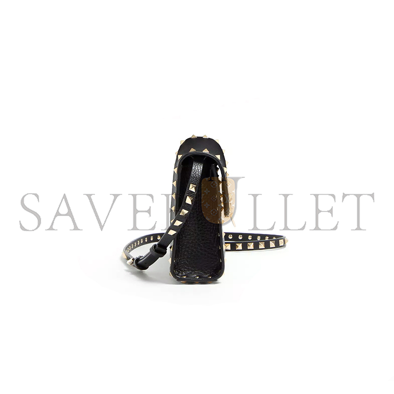 VALENTINO GARAVANI SMALL ROCKSTUD GRAINY CALFSKIN CROSSBODY BAG 7W2B0181VSF_0NO (22.5*15*6cm)